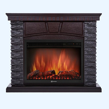 Porto 25 камень черный шпон венге (1202852) Firelight Портал